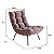 Poltrona Costela Em Suede Encanto Rose - Home Mobily - Imagem 4