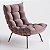 Poltrona Costela Em Suede Encanto Rose - Home Mobily - Imagem 1