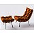 Kit 2 Poltronas Para Sala Costela Com Puff Em Suede Tostado Terracota - Home Mobily - Imagem 6