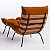Kit 2 Poltronas Para Sala Costela Com Puff Em Suede Tostado Terracota - Home Mobily - Imagem 8
