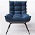 Kit 2 Poltronas Para Sala Costela Com Puff Em Suede Mar Profundo - Home Mobily - Imagem 2