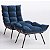 Kit 2 Poltronas Para Sala Costela Com Puff Em Suede Mar Profundo - Home Mobily - Imagem 6