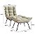 Kit 2 Poltronas Para Sala Costela Com Puff Em Suede Off White - Home Mobily - Imagem 4
