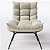 Poltrona Para Sala Costela Com Puff Em Suede Off White - Home Mobily - Imagem 5