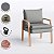 Kit Com 2 Poltronas Decorativa - Veludo Cinza  - Bela - Imagem 6