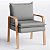 Kit Com 2 Poltronas Decorativa - Veludo Cinza  - Bela - Imagem 5