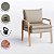Kit Com 2 Poltronas Decorativa em Veludo Castor Cascalho - Bela - Imagem 2
