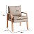 Kit Com 2 Poltronas Decorativa em Veludo Castor Cascalho - Bela - Imagem 4