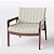 Poltrona Atenas Bouclé Off White - Imagem 1