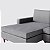 Sofá Living Chaise Viena em Linho Urbana Cinza Médio  2,70m - Home Mobily - Imagem 3