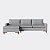 Sofá Living Chaise Viena em Linho Urbana Cinza Médio  2,70m - Home Mobily - Imagem 8