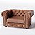 Poltrona Chesterfield em Courino Terracota - Home Mobily - Imagem 1