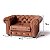 Poltrona Chesterfield em Courino Terracota - Home Mobily - Imagem 4