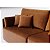 Sofá Living Modulado 2,95m com Chaise em Corino Marrom Barcelona - Imagem 3