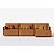 Sofá Living Modulado 3,25m com Chaise em Corino Terracota Barcelona - Home Mobily - Imagem 6
