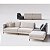 Sofá Living Modular 2,65 x 0,95m em Linho Off White x Cinza Escuro - Roma - Home Mobily - Imagem 5