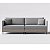 Sofá Living Modular 2,25m em Linho Cinza Claro Roma - Home Mobily - Imagem 6