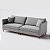 Sofá Living Modular 1,85m em Linho Cinza Claro Roma - Home Mobily - Imagem 1