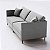 Sofá Living Modular 1,85m em Linho Cinza Claro Roma - Home Mobily - Imagem 2