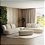 Sofá Living Modulado de Canto com Puff 2,80m x 3,10m em Boucle essência Off White - Van Gogh - Home Mobily - Imagem 2