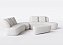 Sofá Living Modulado de Canto com Puff 2,80m x 3,10m em Boucle essência Off White - Van Gogh - Home Mobily - Imagem 6