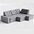 Sofá Retrátil e Reclinável com Chaise 3,05m em Suede Névoa Cinza Claro - Detroit - Home Mobily - Imagem 3