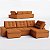 Sofá Retrátil e Reclinável com Chaise 3,05m em Suede Tostado Terracota - Detroit - Home Mobily - Imagem 6