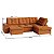 Sofá Retrátil e Reclinável com Chaise 3,05m em Suede Tostado Terracota - Detroit - Home Mobily - Imagem 3