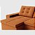 Sofá Retrátil e Reclinável com Chaise 2,90m em Suede Tostado Terracota - Detroit - Home Mobily - Imagem 5