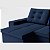 Sofá Retrátil e Reclinável com Chaise 2,90m em Suede Mar Profundo - Detroit - Home Mobily - Imagem 5