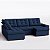 Sofá Retrátil e Reclinável com Chaise 2,90m em Suede Mar Profundo - Detroit - Home Mobily - Imagem 8
