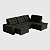 Sofá Retrátil e Reclinável com Chaise 2,65m em Suede Urbano Onix - Detroit - Home Mobily - Imagem 8