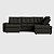 Sofá Retrátil e Reclinável com Chaise 2,65m em Suede Urbano Onix - Detroit - Home Mobily - Imagem 1