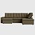 Sofá Retrátil e Reclinável com Chaise 2,90m em Suede Veludo Marrom - Detroit - Home Mobily - Imagem 1