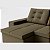Sofá Retrátil e Reclinável com Chaise 2,90m em Suede Veludo Marrom - Detroit - Home Mobily - Imagem 6