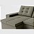 Sofá Retrátil e Reclinável com Chaise 3,05m em Suede Real Castor - Detroit - Home Mobily - Imagem 5