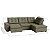 Sofá Retrátil e Reclinável com Chaise 3,05m em Suede Real Castor - Detroit - Home Mobily - Imagem 3