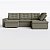 Sofá Retrátil e Reclinável com Chaise 3,05m em Suede Real Castor - Detroit - Home Mobily - Imagem 1