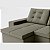 Sofá Retrátil e Reclinável com Chaise 2,90m em Suede Real Castor - Detroit - Home Mobily - Imagem 5