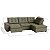 Sofá Retrátil e Reclinável com Chaise 2,65m em Suede Real Castor - Detroit - Home Mobily - Imagem 3