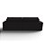 Sofá Cama Luxo 2,36m em Suede Noite Preto - Estocolmo - Home Mobily - Imagem 7
