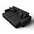 Sofá Cama Luxo 2,16m em Suede Noite Preto - Estocolmo - Home Mobily - Imagem 8