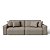 Sofá Cama Luxo 2,56m em Suede Real Castor - Estocolmo - Home Mobily - Imagem 1
