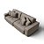 Sofá Cama Luxo 2,56m em Suede Real Castor - Estocolmo - Home Mobily - Imagem 7