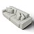 Sofá Cama Luxo 2,96m em Suede Veludo Off White - Estocolmo - Home Mobily - Imagem 5