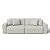 Sofá Cama Luxo 2,76m em Veludo Off White - Estocolmo - Imagem 1