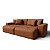 Sofá Cama Luxo 2,76m em Veludo Vulcânica Cobre - Estocolmo - Home Mobily - Imagem 5