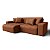 Sofá Cama Luxo 2,36m em Veludo Vulcânica Cobre - Estocolmo - Home Mobily - Imagem 8