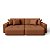 Sofá Cama Luxo 2,16m em Veludo Vulcânica Cobre - Estocolmo - Home Mobily - Imagem 3