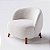 Poltrona Beirute em Bouclé Aurora Branco Cru - Home Mobily - Imagem 1